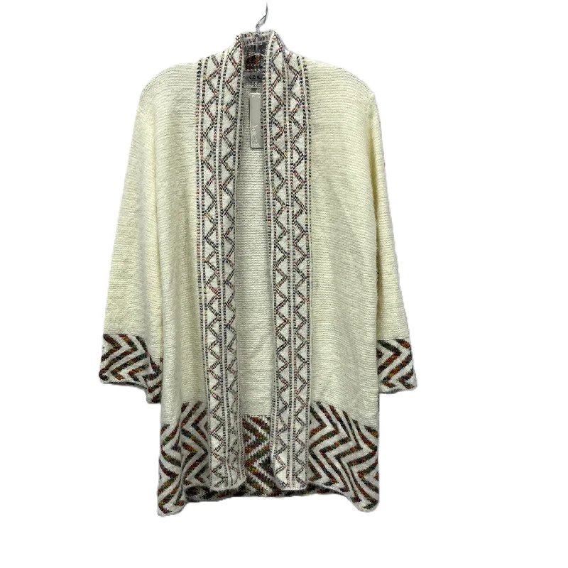 Sweater Cardigan By Oceanus In Beige, Size: S