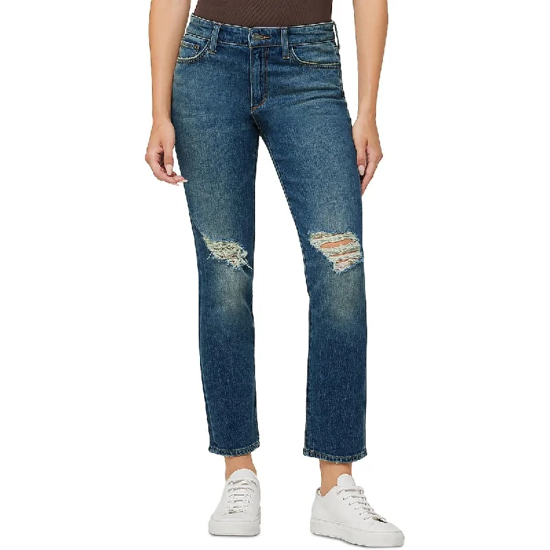 Joe's Womens The Scout Destroyed Denim Boyfriend Jeans