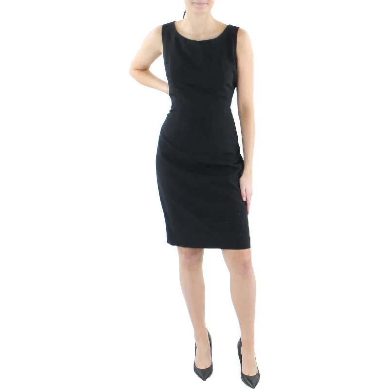 Le Suit Womens Knit Sleeveless Sheath Dress