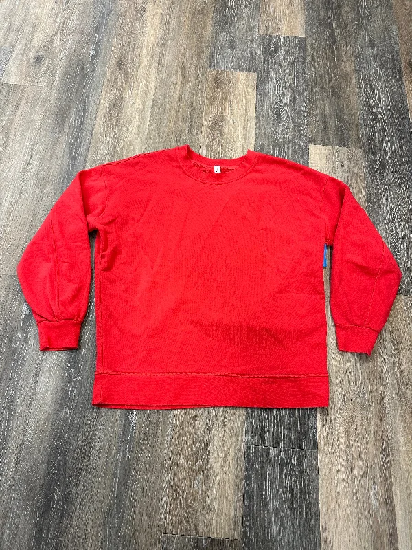 Athletic Sweatshirt Crewneck By Lululemon In Red, Size: 6