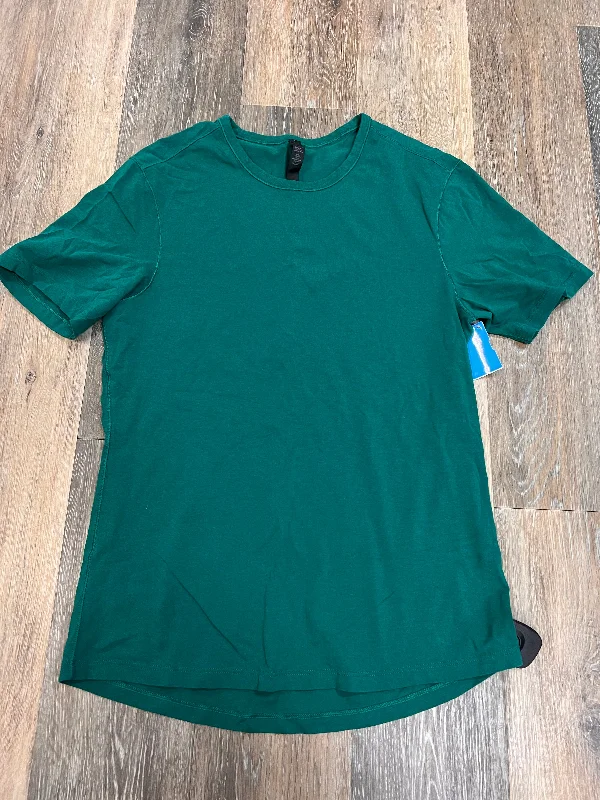 Athletic Top Short Sleeve By Lululemon In Green, Size: S