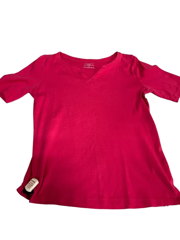 Pink Top Short Sleeve Basic Talbots, Size M